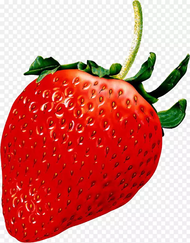 草莓果夹艺术-红色草莓