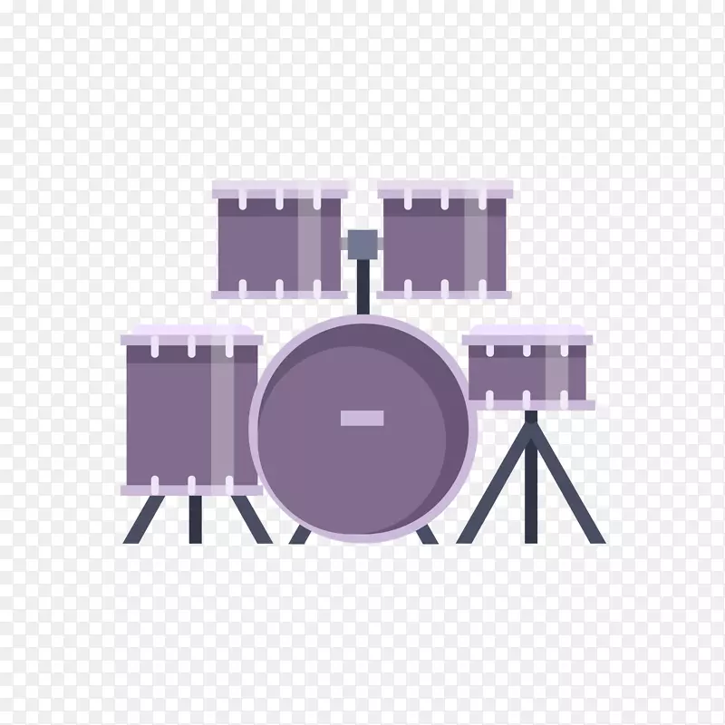 乐器鼓音.紫色鼓