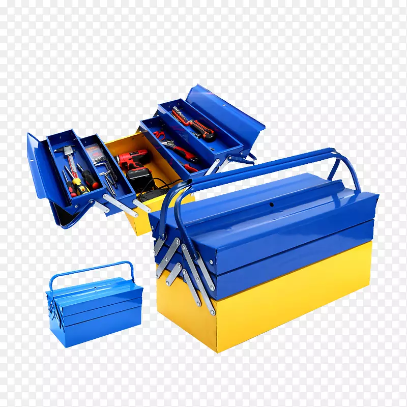 工具箱塑料DIY商店-产品类蓝色金属工具箱