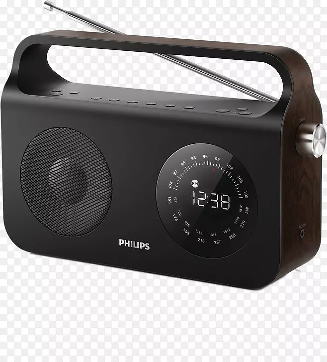 膝上型收音机扬声器飞利浦液晶显示器黑色收音机