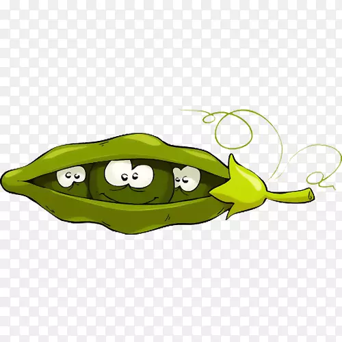 豌豆免版税插图-可爱的卡通小豌豆