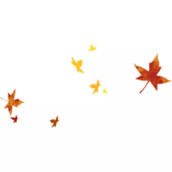 秋叶彩色剪贴画-风叶剪贴画