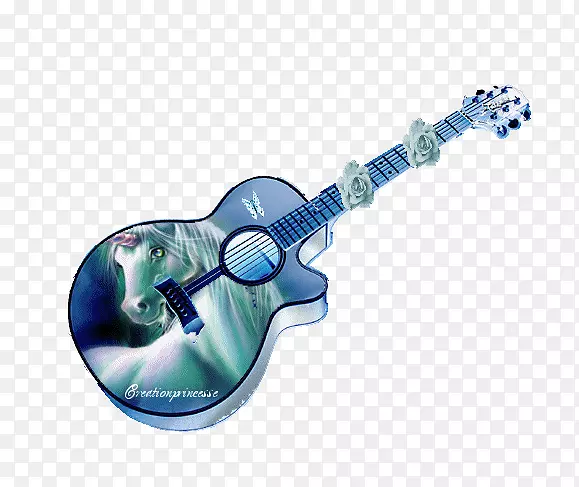 吉他博客达姆图标-海军蓝吉他