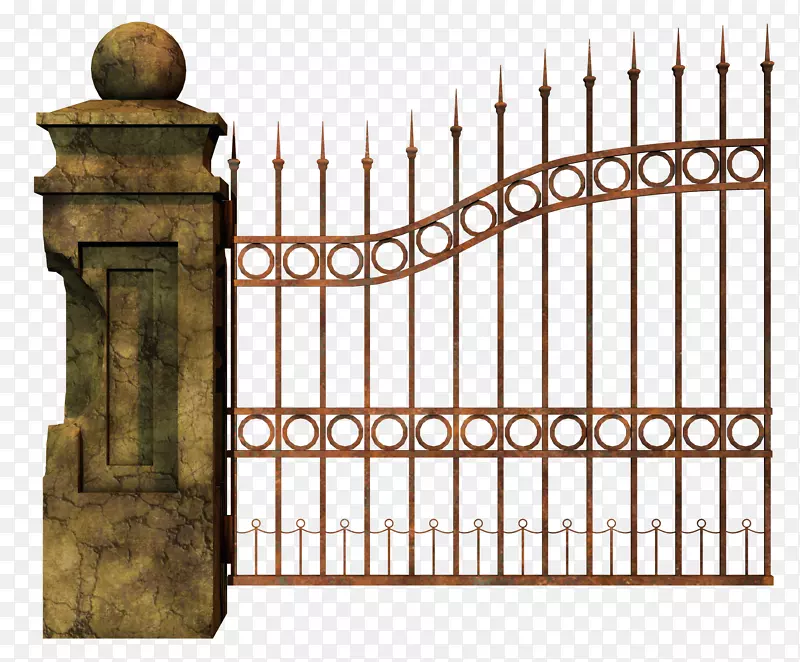 公墓大门围栏夹艺术-铁门