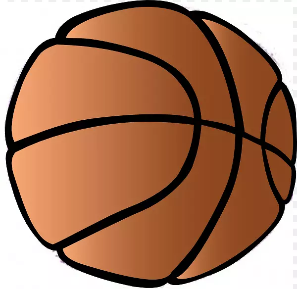 篮球免费内容运动剪辑艺术-橙色篮球剪贴画