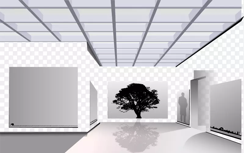 现代美术馆展览-室内设计