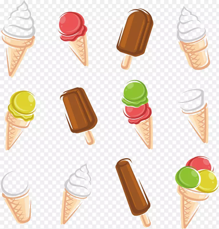 冰淇淋冻甜点-冰淇淋