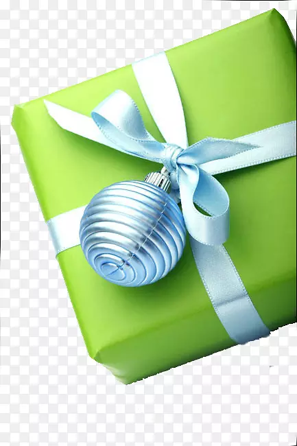 圣诞礼盒丝带-绿色礼品盒