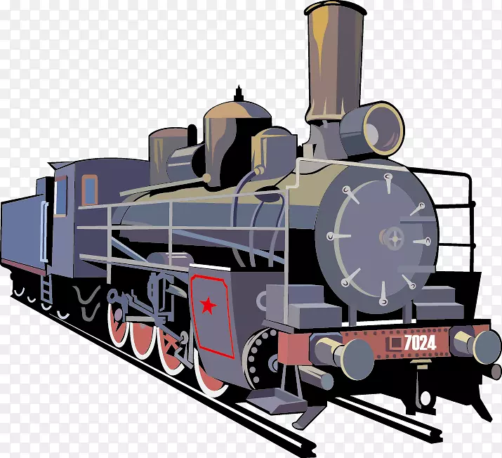 铁路运输铁路车辆蒸汽机车老式蒸汽列车