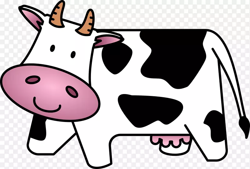 荷斯坦，弗里西亚牛，安格斯牛，牛犊剪贴画-牛食剪贴画