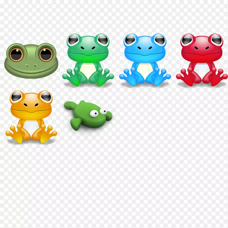 青蛙狗图标-彩色青蛙
