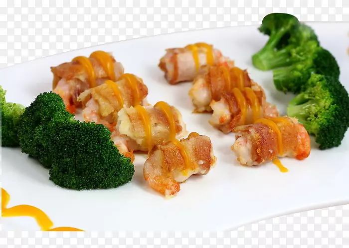 寿司培根卷海鲜肉卷培根虾卷