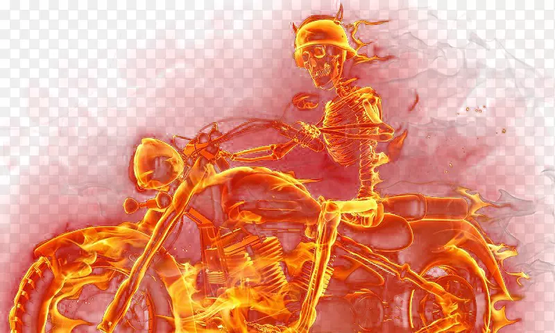 冷火焰头骨骨架-火焰头骨