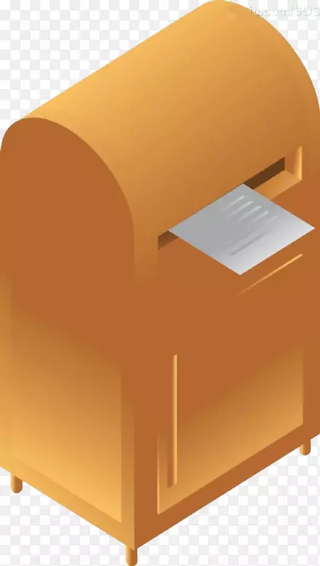信箱邮筒-橙色信箱