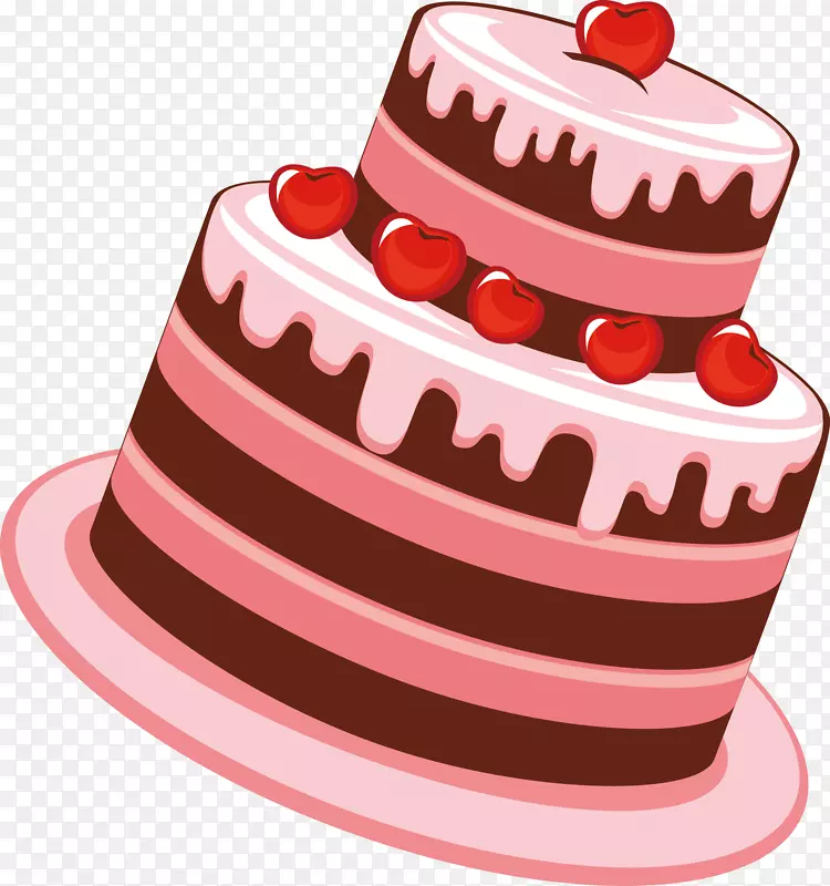 生日蛋糕茶卡通-蛋糕载体