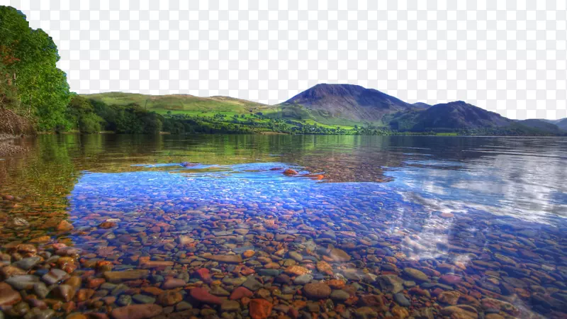 自然景观摄影自然壁纸-湖水清澈