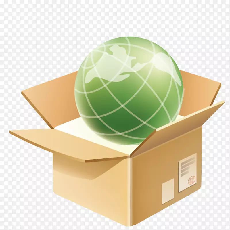地球纸盒-容器盒