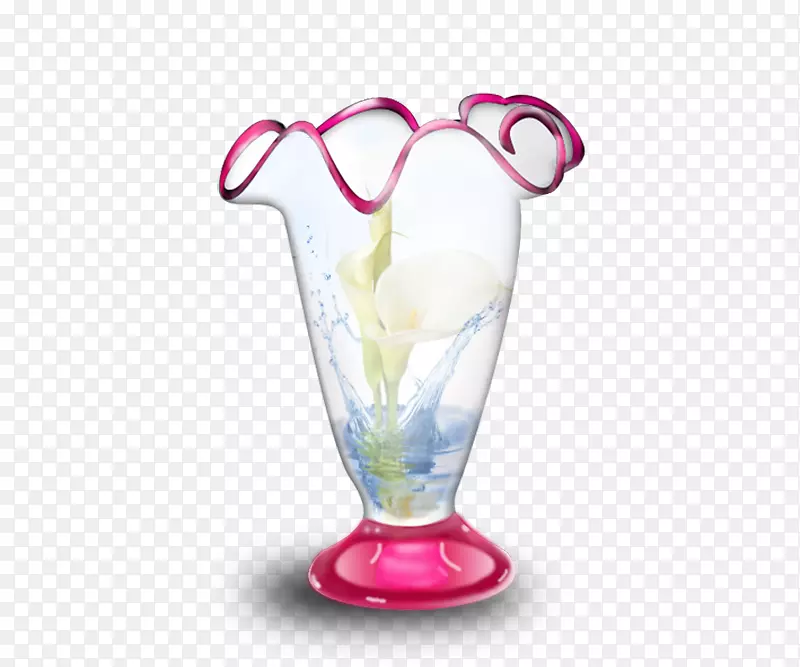 玻璃花瓶透明和半透明花瓶