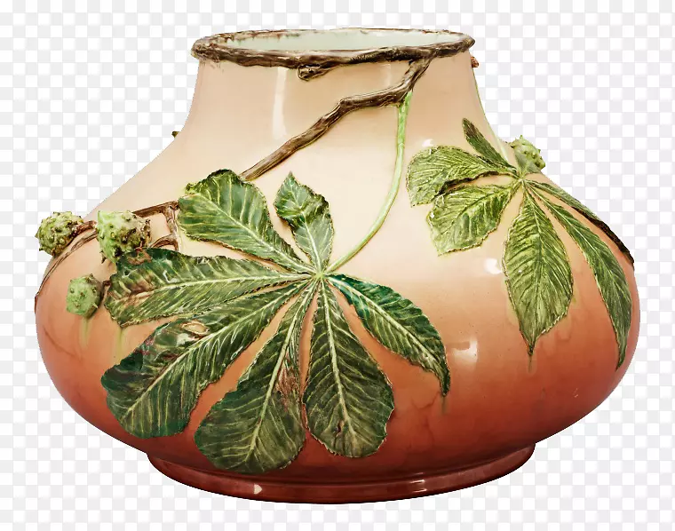 花瓶陶瓷艺术新品rxf6rstrandcreamware-古典叶花瓶