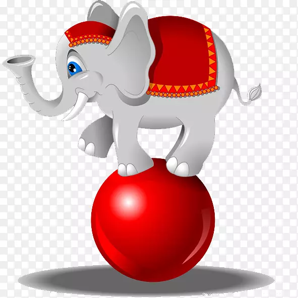 马戏团大象-免费插图-杂技大象
