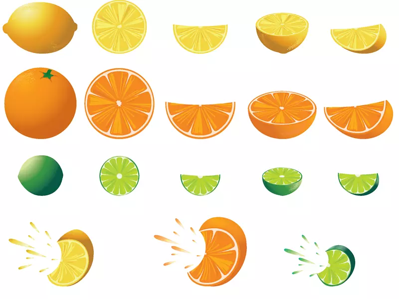 柠檬果树剪贴画.柑橘类水果图片