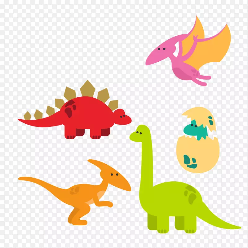 爬行动物恐龙包装恐龙蛋颜色恐龙和恐龙蛋载体