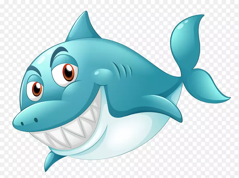 大白鲨摄影插图-蓝鲨
