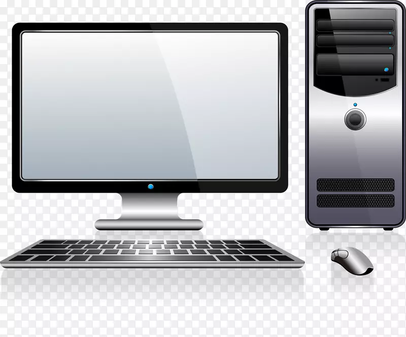 电脑键盘电脑鼠标手提电脑机箱电脑显示器灰色技术电脑
