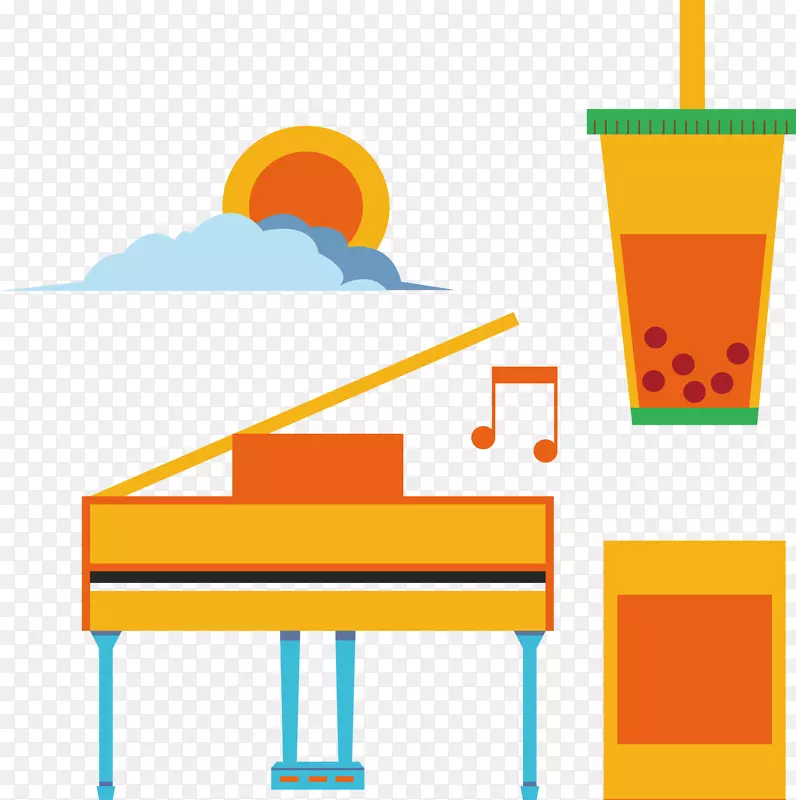 钢琴乐谱-钢琴太阳茶