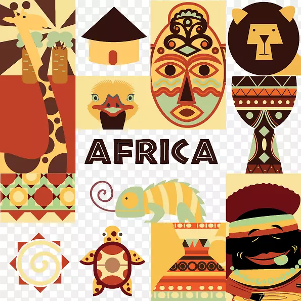 非洲符号-非洲设计元素