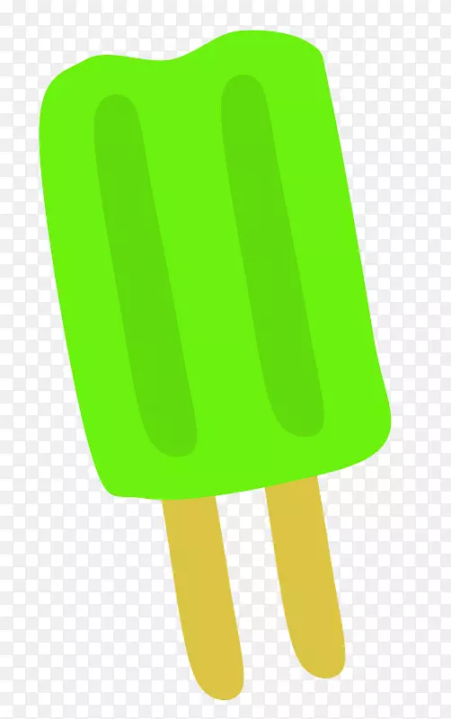 拇指绿色剪贴画-夏季冰棒剪贴画