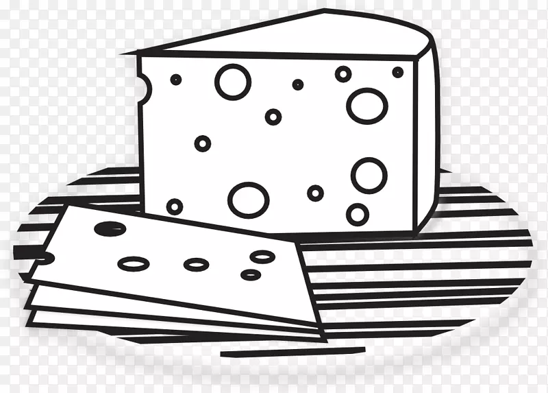 通心粉和奶酪芝士汉堡着色书剪贴画-奶酪图片