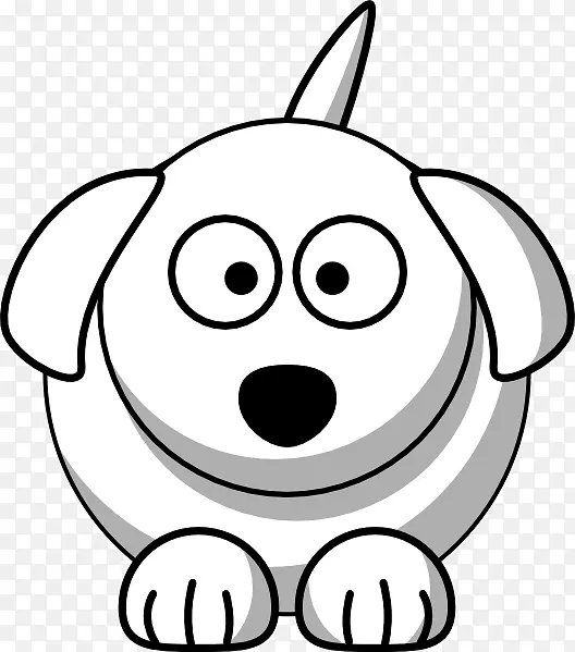 阿根廷小狗卡通剪贴画-狗的轮廓