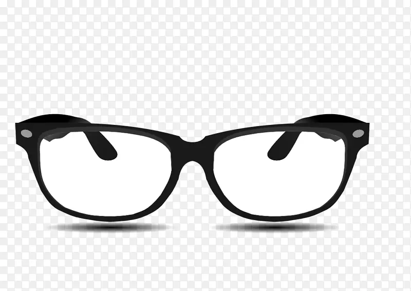 眼镜书呆子剪贴画-眼镜插图
