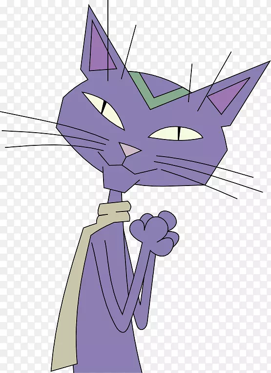 猫t恤虎卡通紫色卡通猫