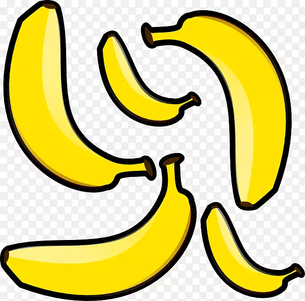 香蕉面包夹艺术.卡通香蕉
