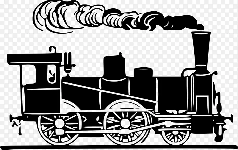 铁路运输列车蒸汽机车剪贴件