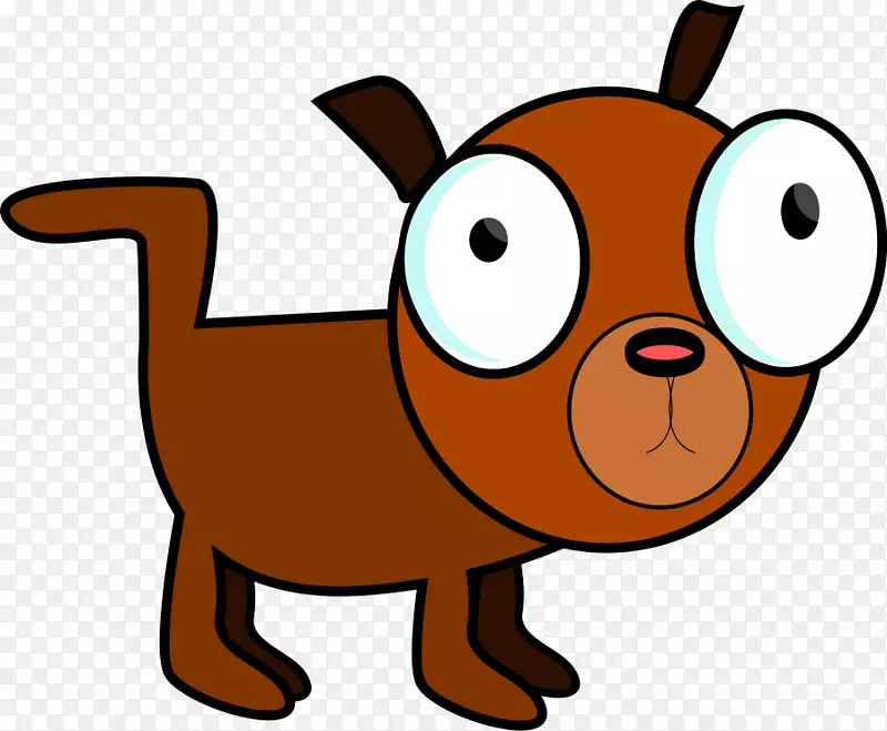 小狗动画剪辑艺术-动物剪贴画