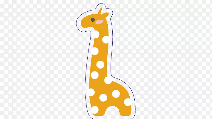 长颈鹿卡通图案-长颈鹿