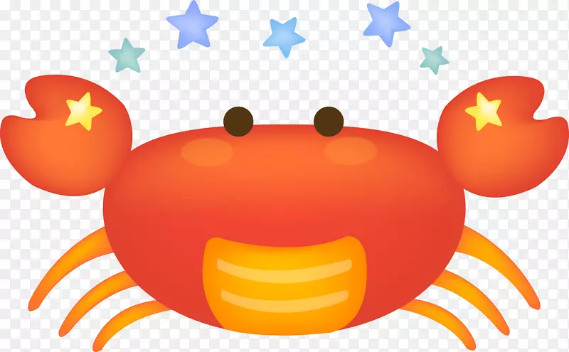 蟹夹艺术-卡通螃蟹