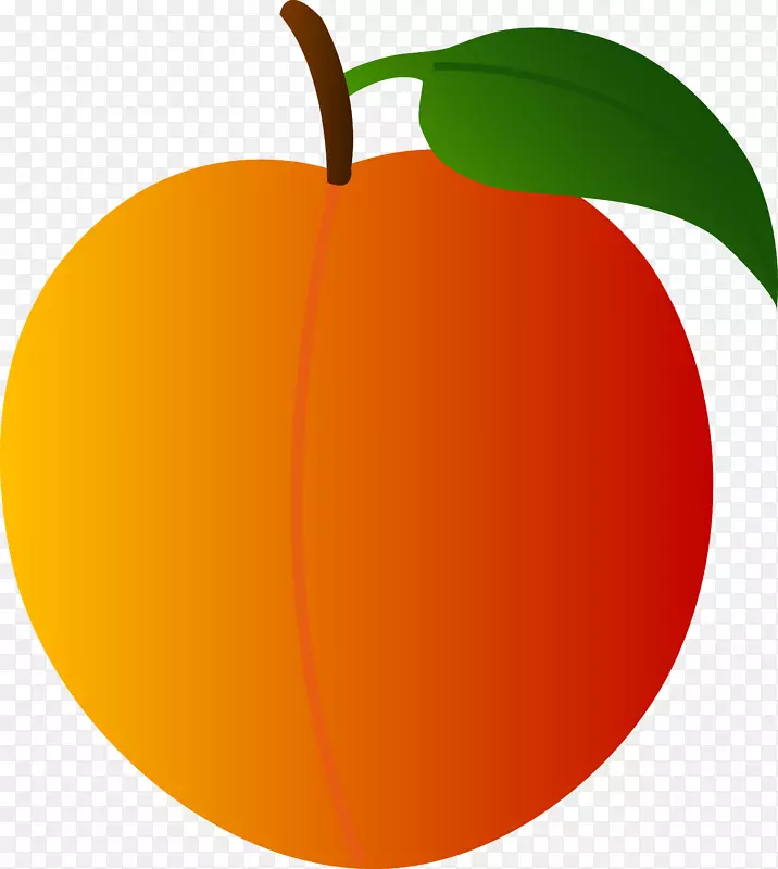 桃子免费内容水果剪贴画.水果橙片