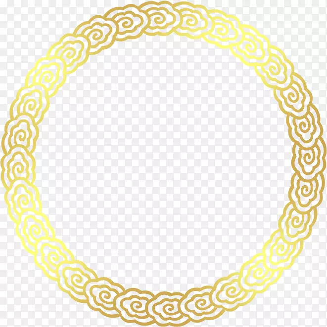 圆圈剪贴画-金环