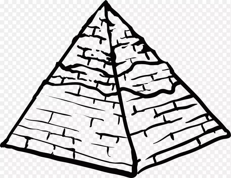 埃及金字塔吉萨古埃及手绘金字塔