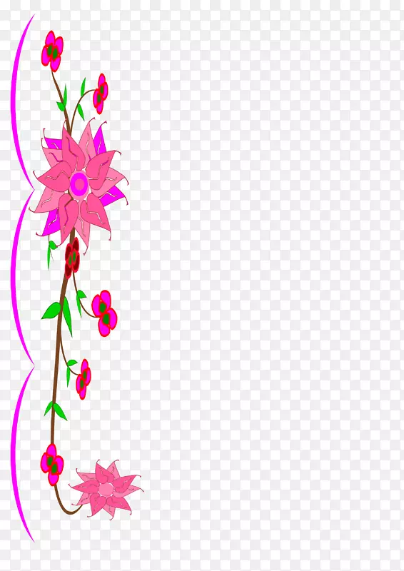 花卉设计剪贴画.空白花卉剪贴画