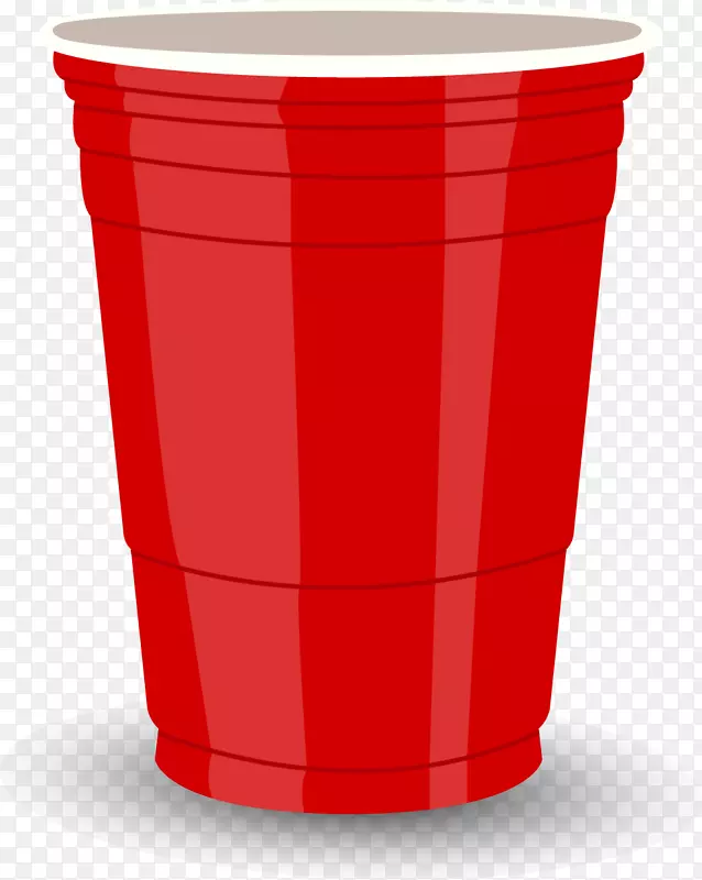 红色杯绘制的红色杯