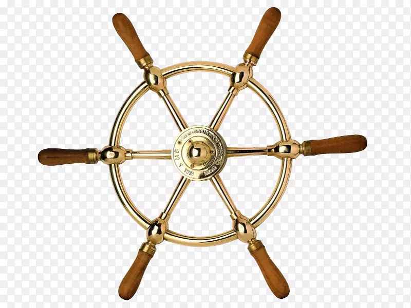船舶轮黄铜舵轮