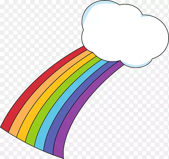 彩虹云可伸缩图形剪辑艺术彩虹图像