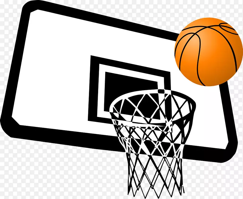 篮球场扣篮夹艺术-篮球和篮球