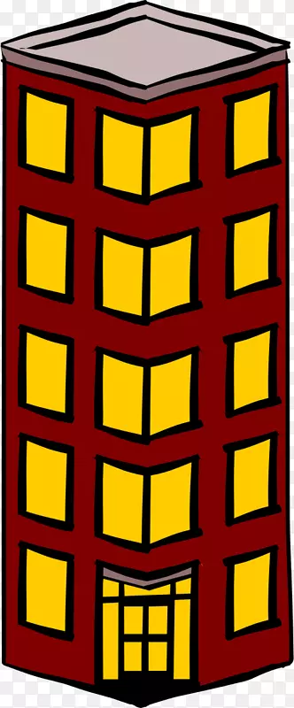 建筑摩天大楼剪贴画.平崖