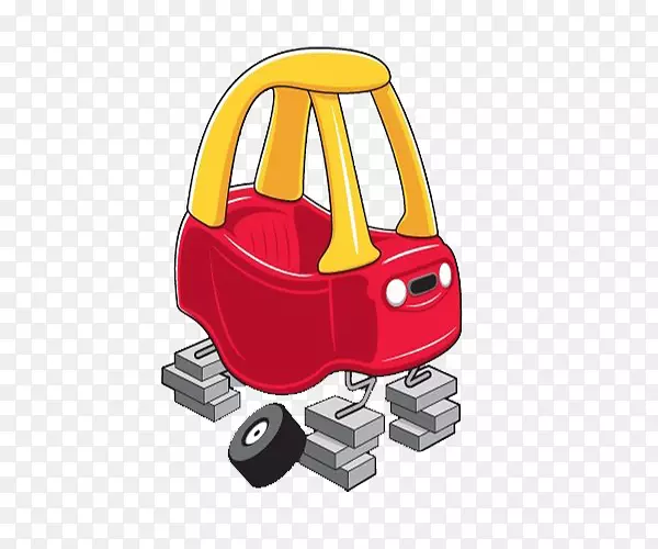 模型车玩具-红砖玩具车